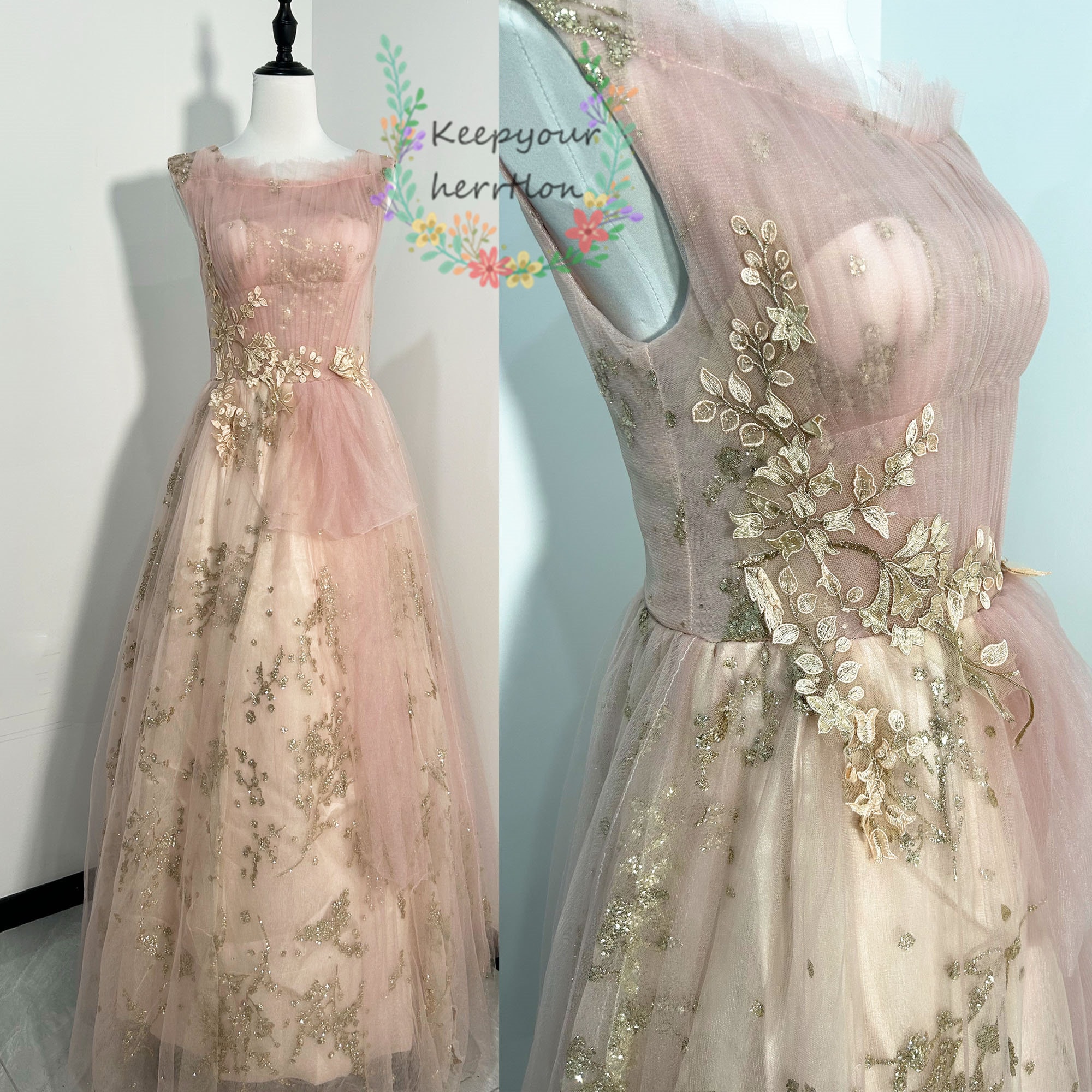 Blush Evening Dress Etsy Canada
