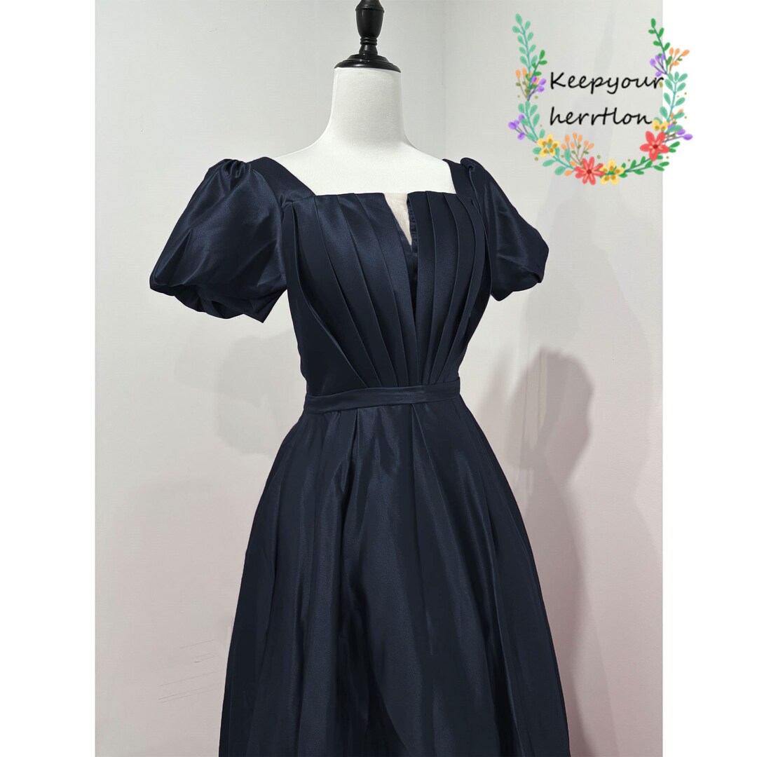 Pretty Black Strapless Satin Long Prom Dress Evening Dress With Bow Y8594 main image 0