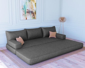 Sofá de terciopelo: amplio asiento modular para salón