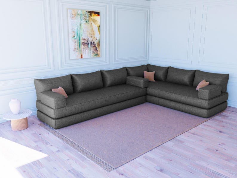 bench cushion, sectional sofa, pallet sofa, floor seating, floor cushion, floor couch, linen cushion, living room sofa, bench cushion, bohemian sectional, Arabic sofa, Arabic seating, Arabic floor cushions, window seat, reading sofa, living room sofa