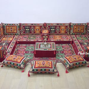U Shaped Arabic Sofa Set, Terrace Pallet Sofa, Gray Sectional Sofas, Floor Cushions, Arabic Majlis, Turkish Floor Seating Set, Floor Couch