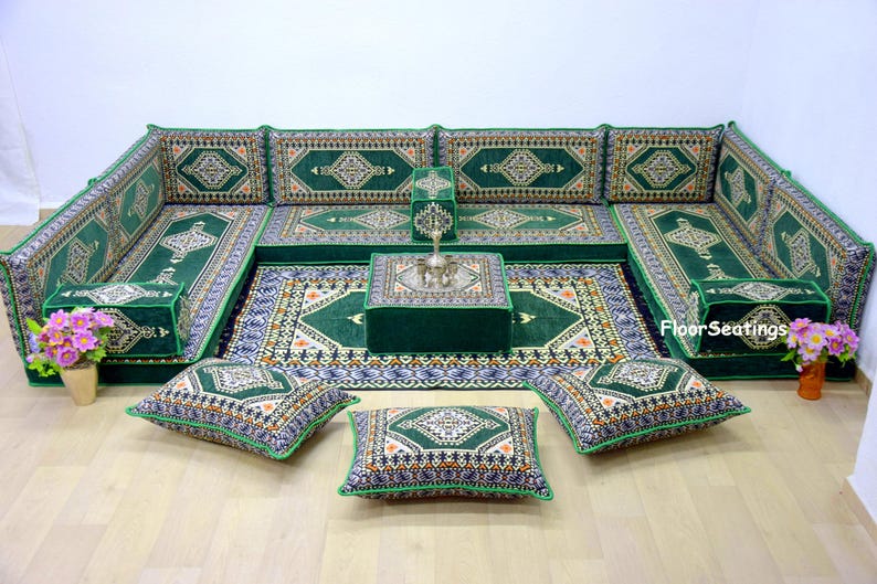 bench cushion, sectional sofa, pallet sofa, floor seating, floor cushion, floor couch, linen cushion, living room sofa, bench cushion, bohemian sectional, Arabic sofa, Arabic seating, Arabic floor cushions, window seat, reading sofa, living room sofa