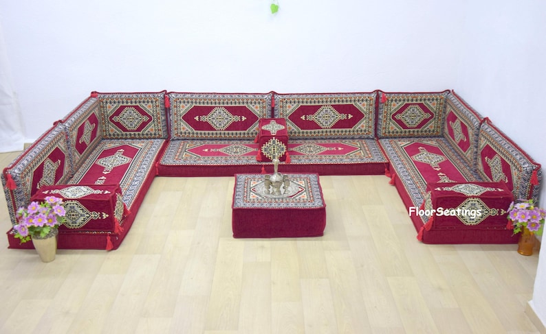bench cushion, sectional sofa, pallet sofa, floor seating, floor cushion, floor couch, linen cushion, living room sofa, bench cushion, bohemian sectional, Arabic sofa, Arabic seating, Arabic floor cushions, window seat, reading sofa, living room sofa