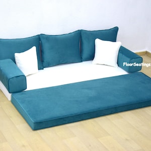 Velvet Oriental floor couch, Floor bed, Japanese floor sofa, Kids floor cushion, Baby floor couch, Floor sofa bed, Arabic couch,Turkish Seat