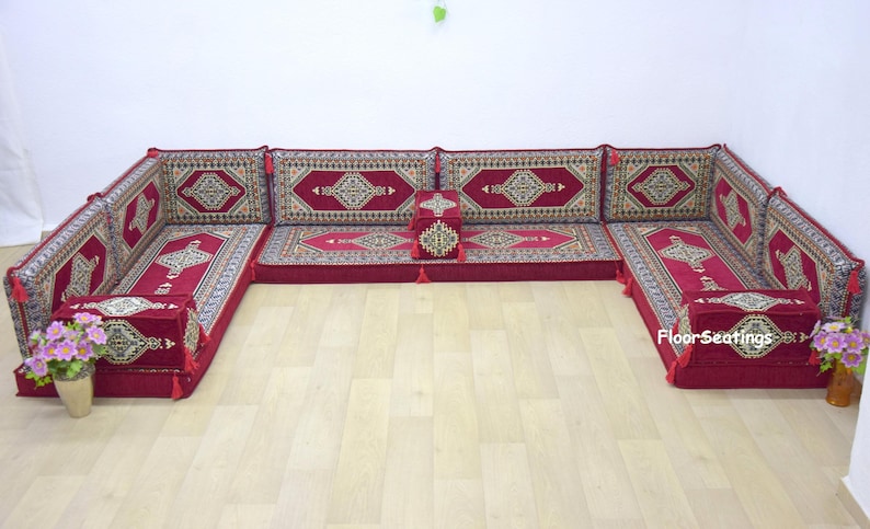 bench cushion, sectional sofa, pallet sofa, floor seating, floor cushion, floor couch, linen cushion, living room sofa, bench cushion, bohemian sectional, Arabic sofa, Arabic seating, Arabic floor cushions, window seat, reading sofa, living room sofa