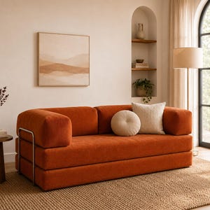Modular Floor Sofa, Corduroy Floor Couch, Foldable Japanese Tatami Sofa Bed, Ottoman Floor Seating, Washable Cover, Living Room Sofa Cushion