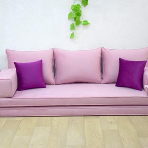Velvet Floor Cushion, Japanese Floor Seating, Pallet Cushion, Tufted Cushion, Futon Sofa Bed, Reading Nook, Boho Cushion, French Cushion set