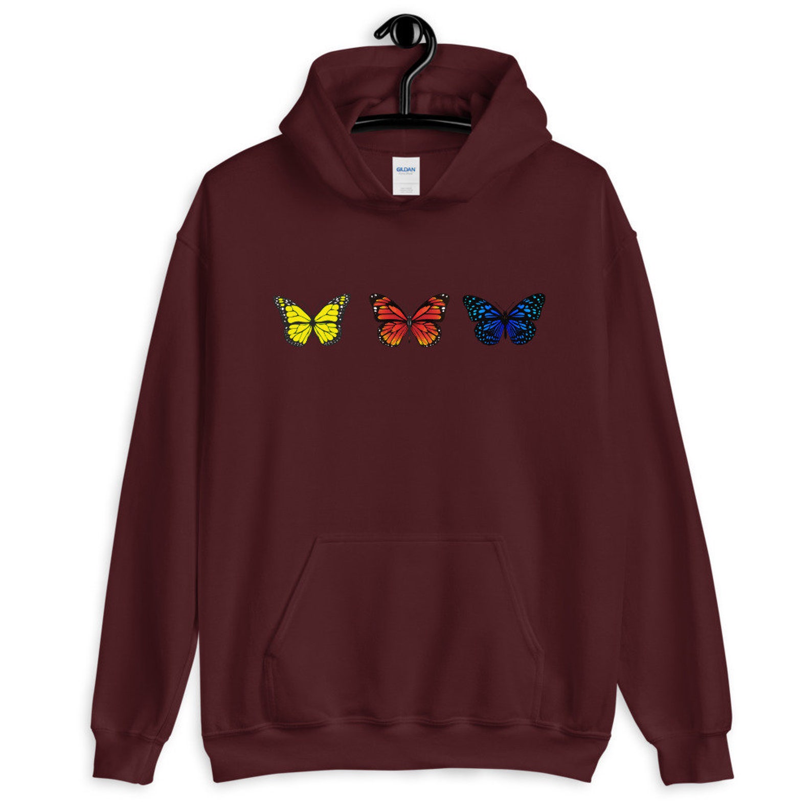 Butterflies Unisex Hoodie Etsy