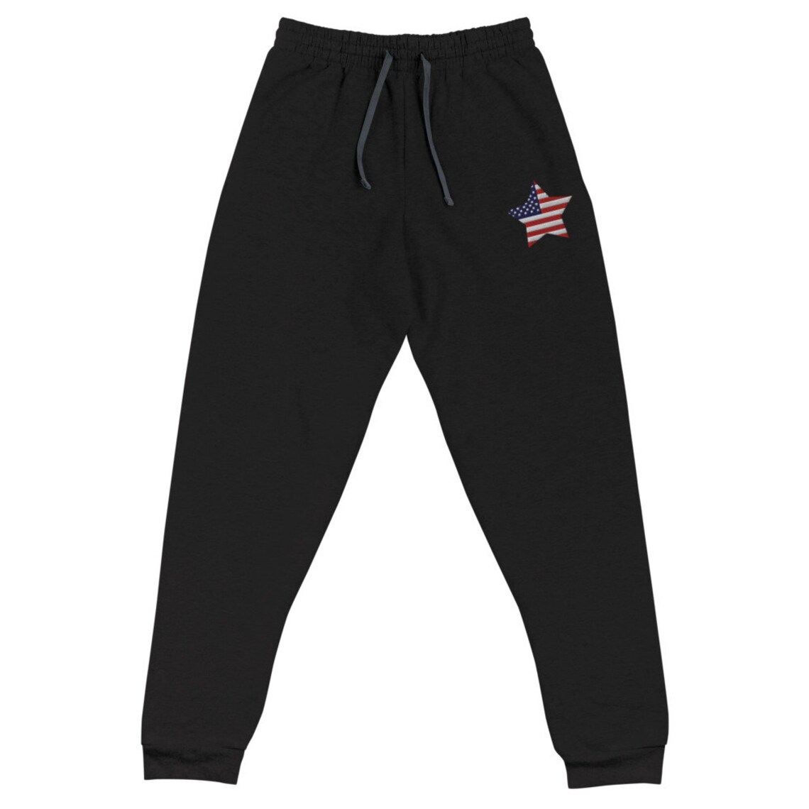 American Flag Star Embroidered USA Unisex Joggers Etsy American flag star embroidered usa unisex joggers etsy