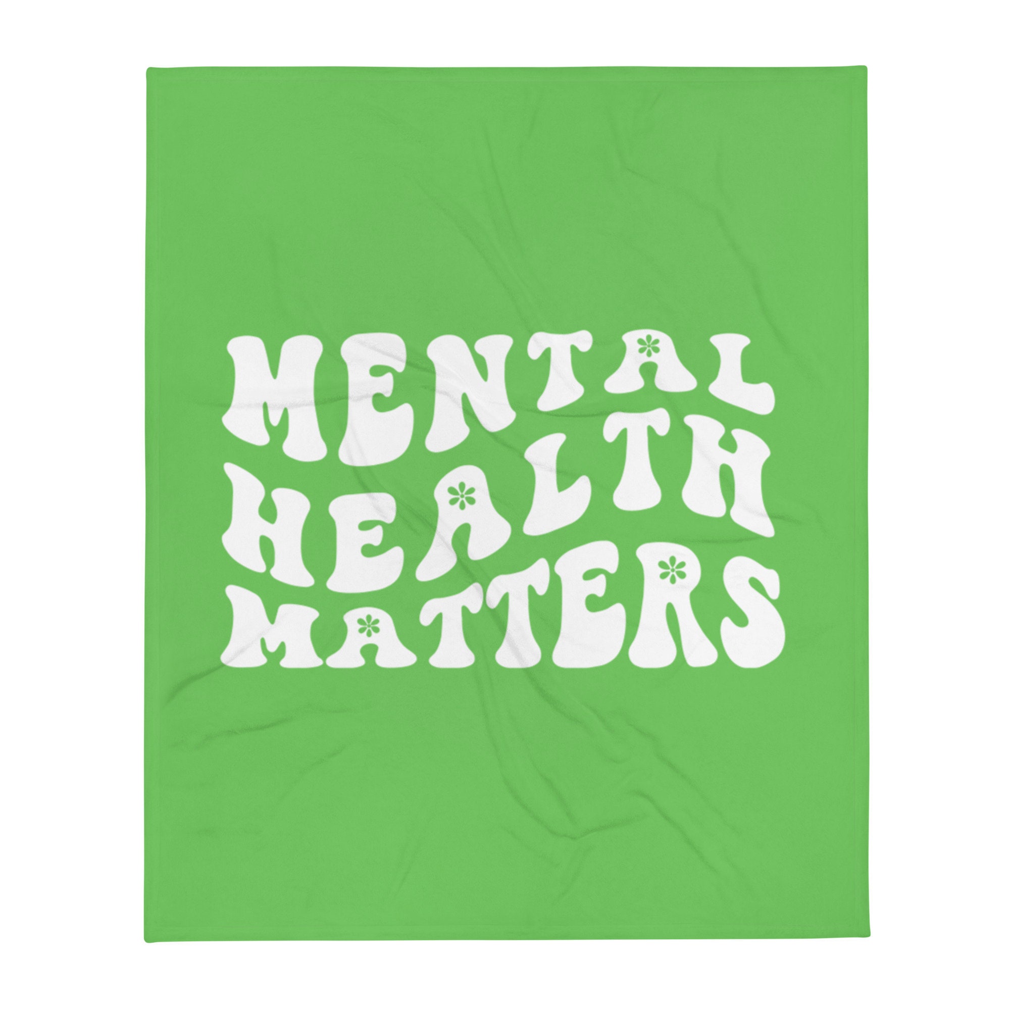 Mental Health Matters Throw Blanket Etsy UK