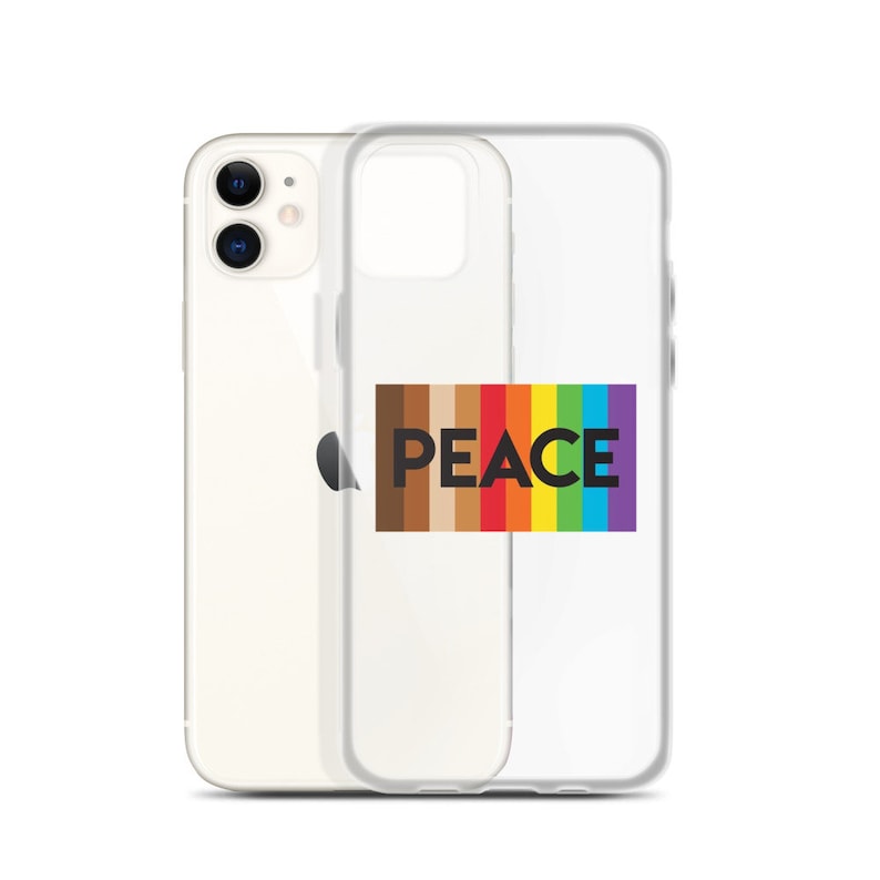Rainbow Peace LBGTQ Rainbow Flag iPhone Case