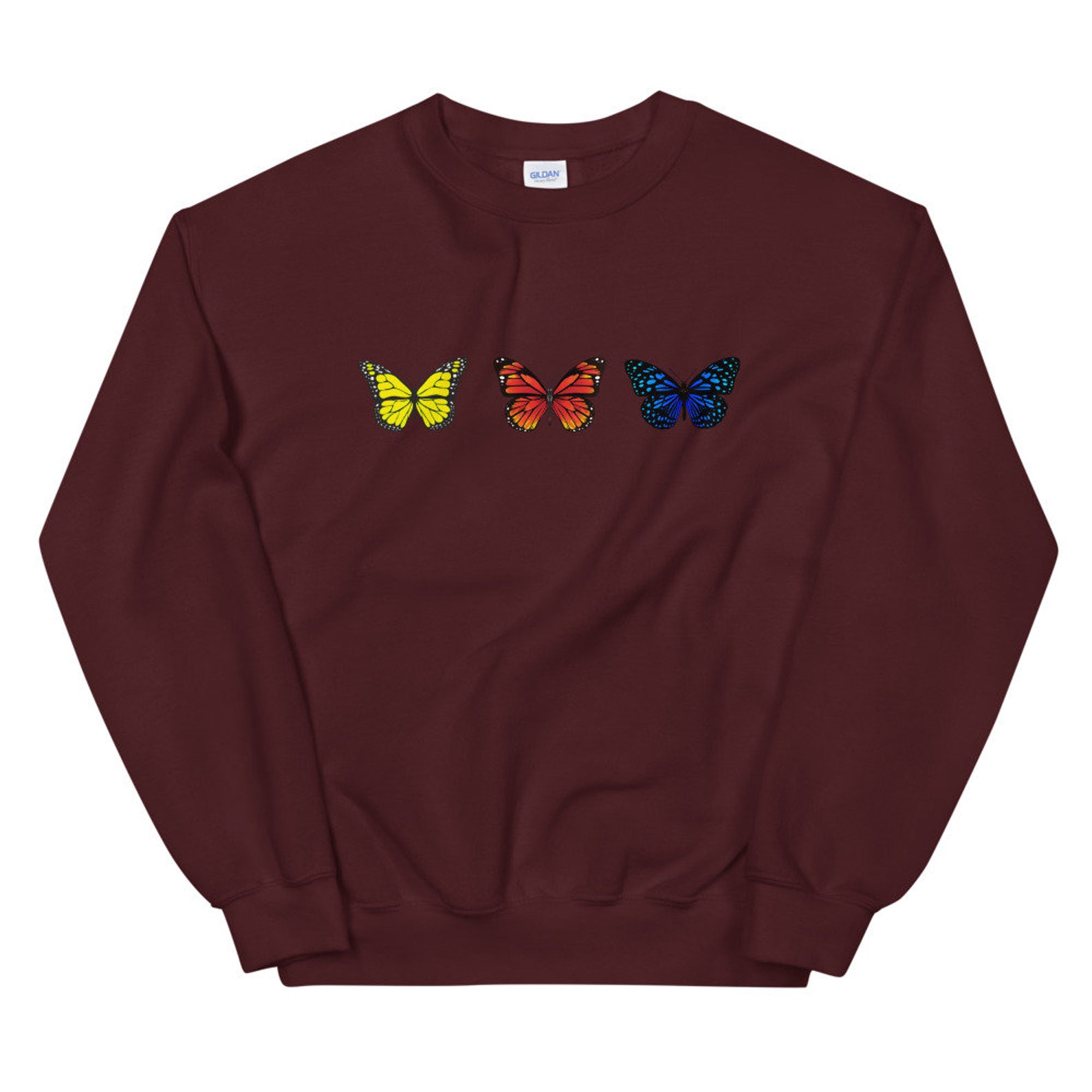 Butterflies Unisex Sweatshirt Etsy