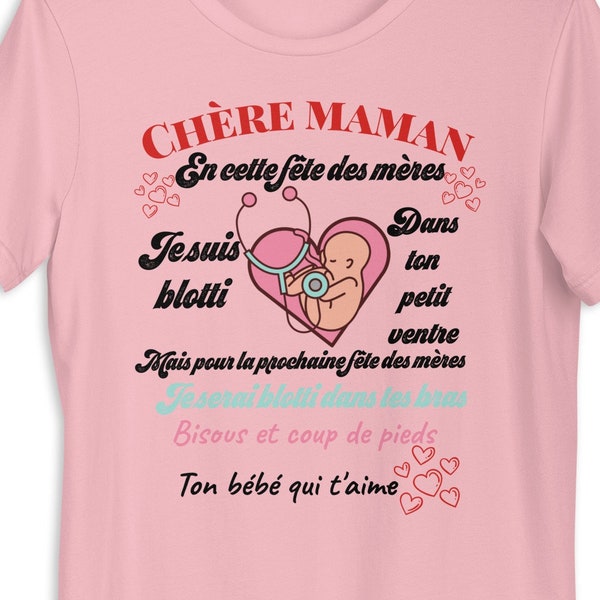 Tshirt  Super maman, futur maman, Fête Des Mères Femme Cadeau