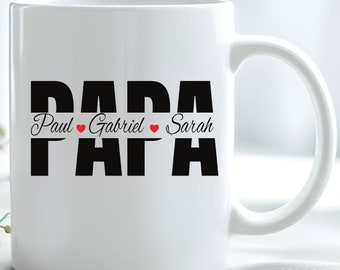 Personalized dad mug with first name - Father's Day gift