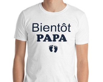 Przyszły tata T-shirt męski, t-shirt męski, Przyszły tata, zapowiedź ciąży, odzież męska, t-shirt przyszłego ojca, t-shirt wkrótce tata
