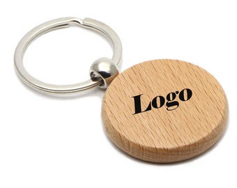 Customizable Wooden Keychain, Engraved Keychain, Personalized Birthday Gift, Wedding, Communion, Baptism