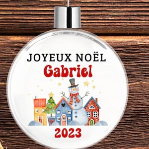Personalized Christmas bauble my first Christmas - 1st Christmas