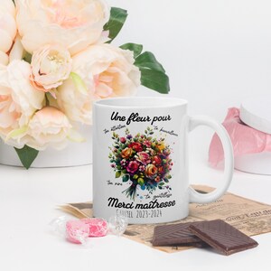 Personalized mug for Nanny, mistress, Atsem, thank you mistress