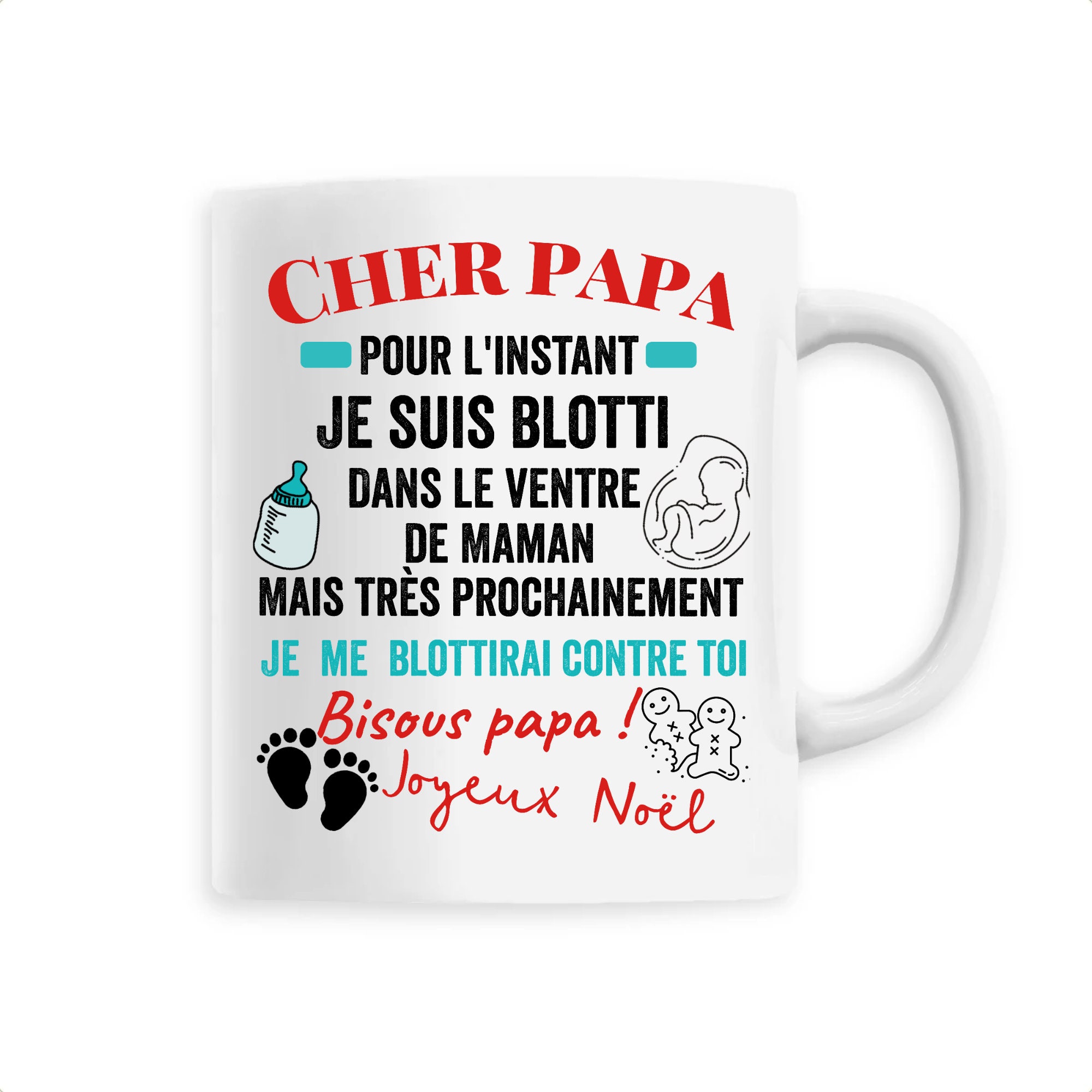Cadeau Futur Papa - Annonce Grossesse Cadeau Pour Homme de Noël