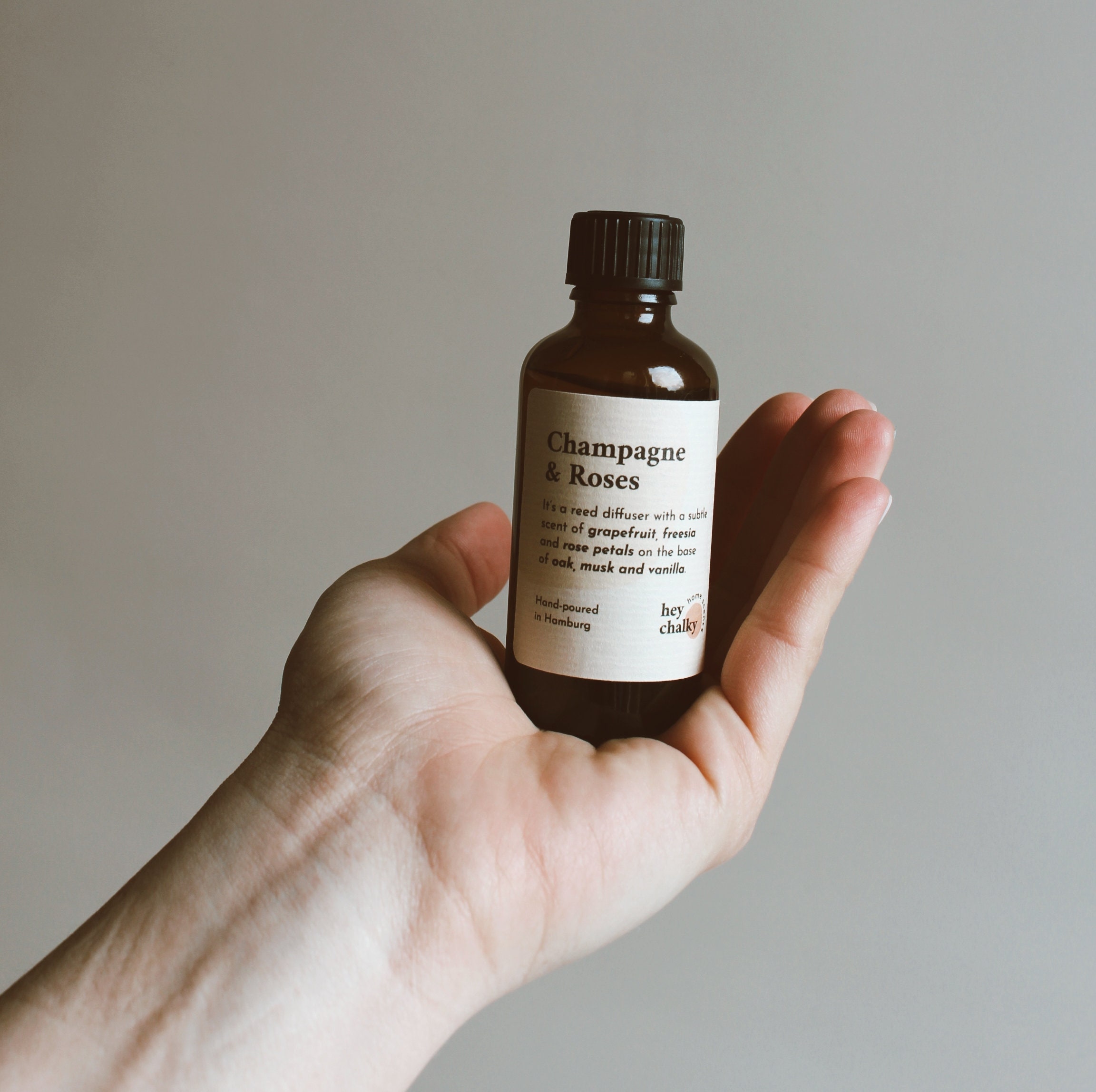 Diffuseur de Roseaux Champagne & Roses - Parfum Floral Pour La Maison Huile Cadeau Elle