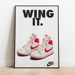 Nike Vintage poster , nike retro sneakers poster / vintage sneakers print /  Air Jordan Poster  Print kicks . old school nike jordan