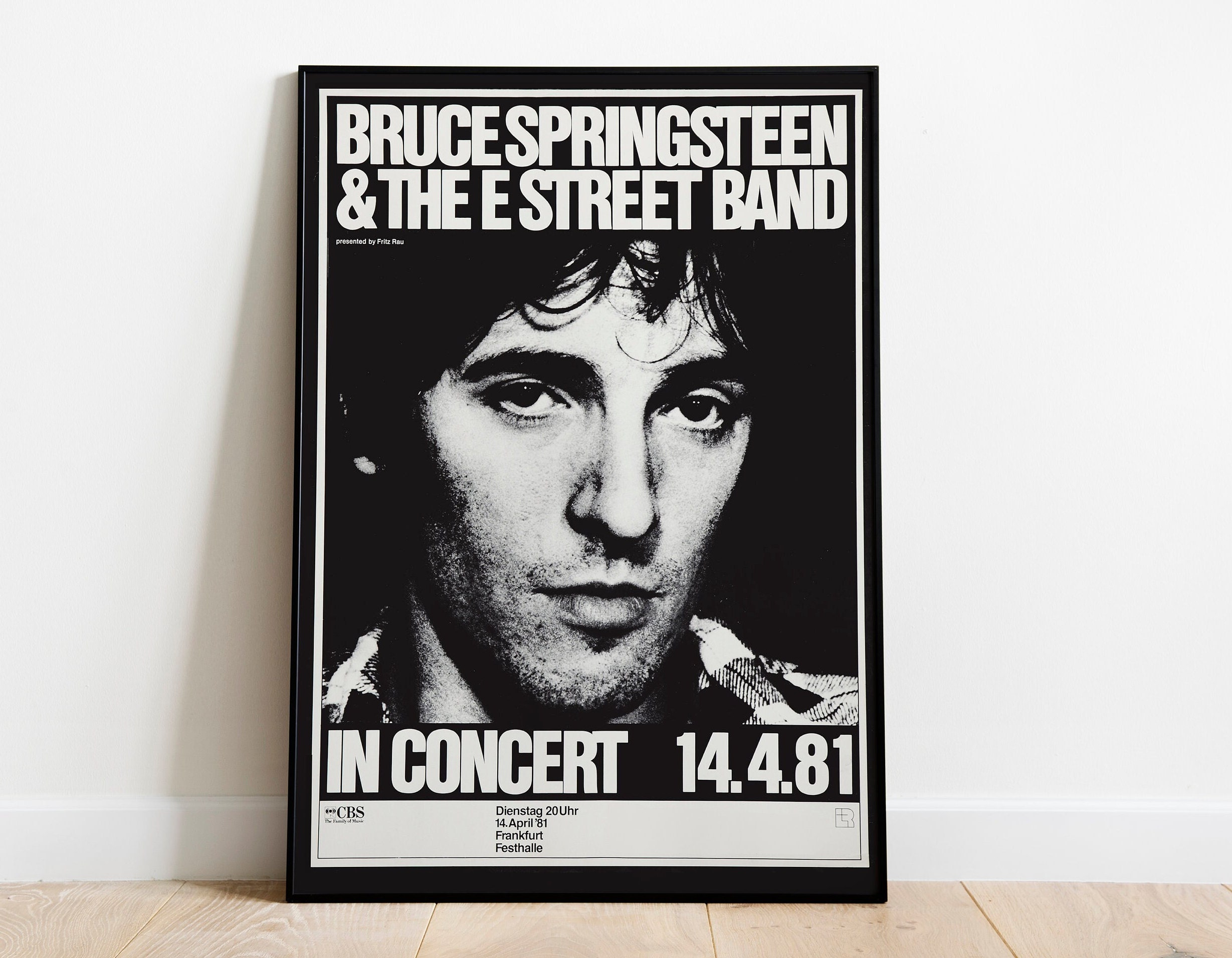 Bruce Springsteen concert poster, Bruce Springsteen vintage poster.