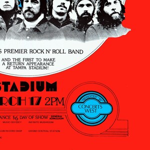 Chicago concert poster, Chicago band vintage poster. Chicago Rock n roll poster image 3