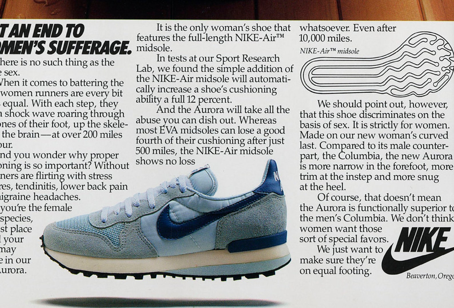 nike running shoes advertisement