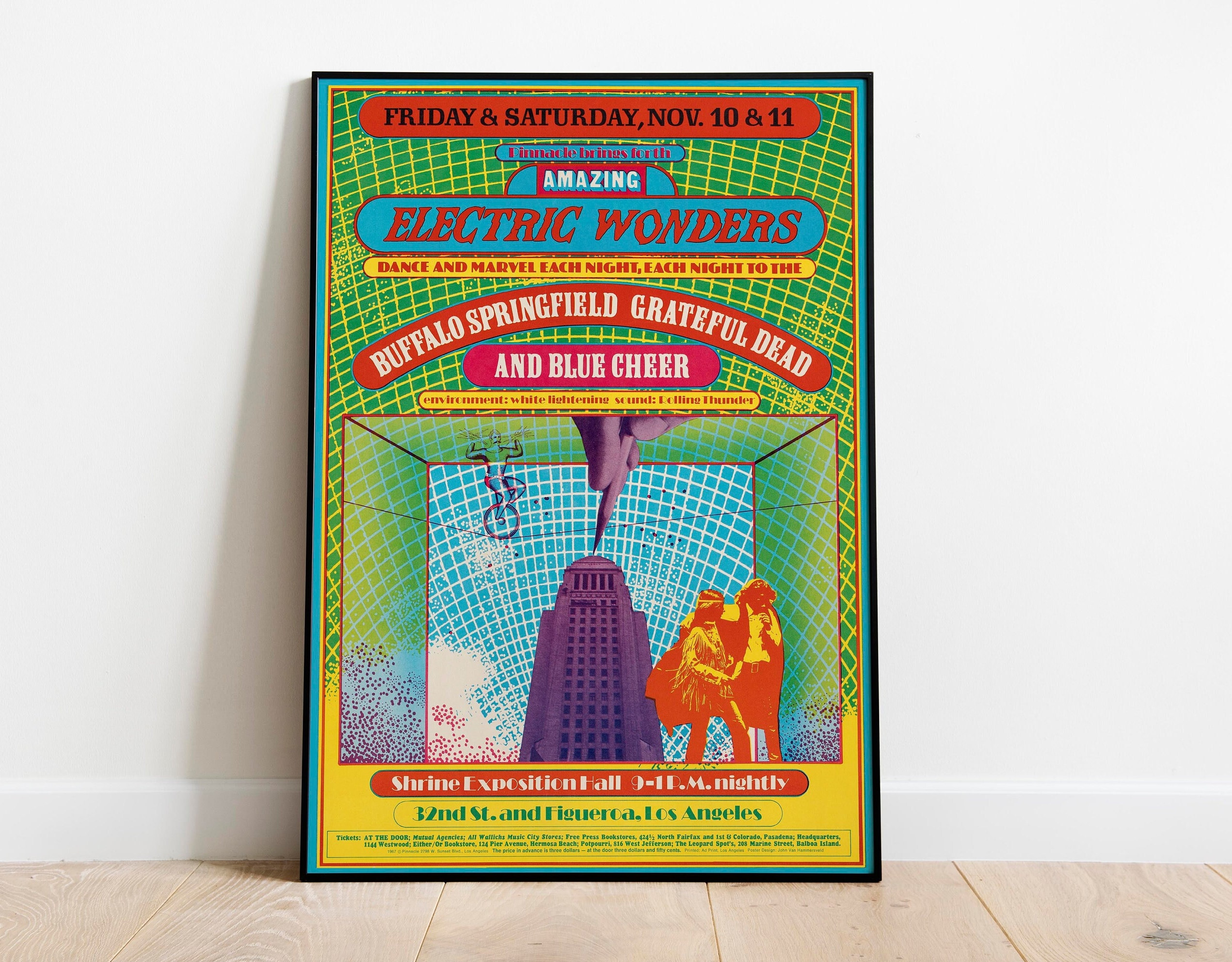 Discover Buffalo Springfield vintage poster, Buffalo Springfield & Grateful Dead concert poster