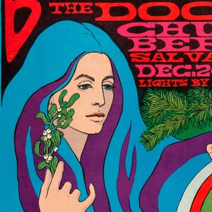 The Doors vintage poster, Chuck Berry poster, Woodstock psychedelic poster. Hippie poster, 60's concert poster. Peace and Love poster 画像 2