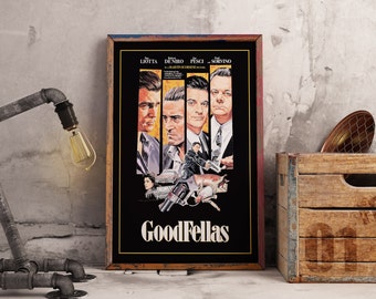 Goodfellas movie poster, vintage rare Goodfellas poster, Martin Scorsese movie poster