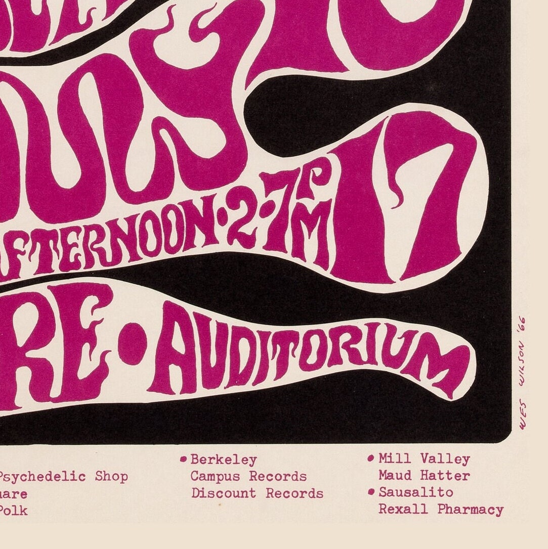 Discover Jefferson Airplane vintage poster, Grateful Dead poster