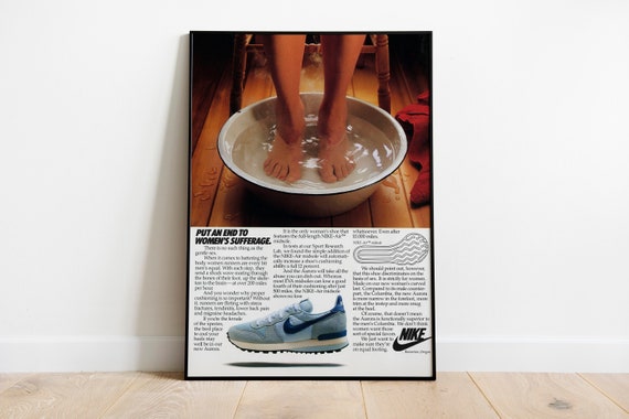 Nike Anuncio vintage nike retro zapatillas de cartel - Etsy España