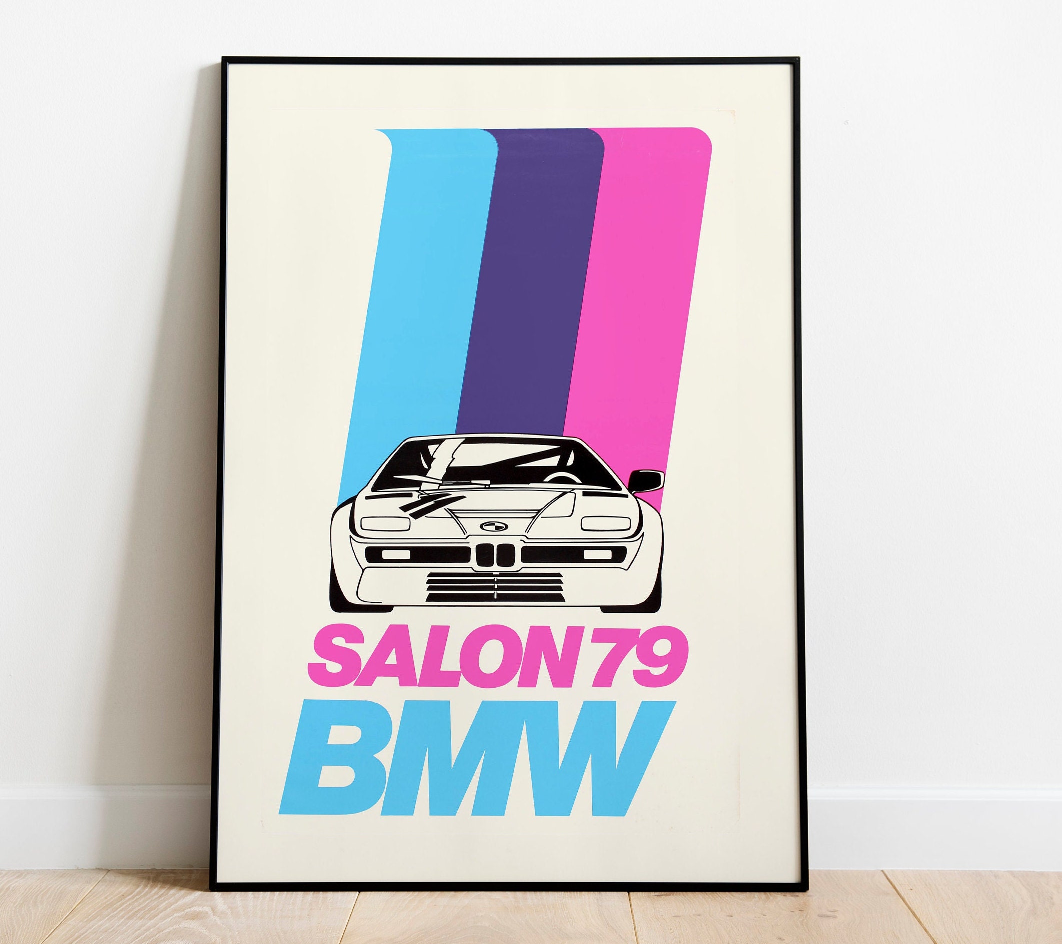 BMW POSTER, bmw vintage plakat, BMW 1979 salon plakat, auto fanatiker, bmw  print - .de