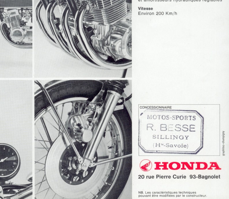 Honda Poster CB750 Four Print / Motorbike Poster / - Etsy