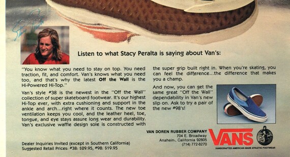 Vans shoes ad top