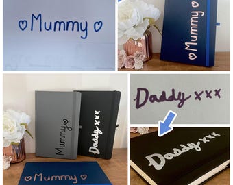 Cuaderno de escritura a mano personalizado: convierte la escritura a mano de tus hijos en un regalo sentimental personalizado, nombre escrito a mano