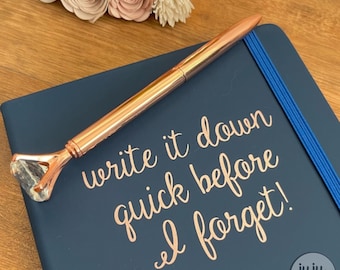 ¡Anótalo rápido, antes de que se me olvide! - Cuaderno de lujo, regalo positivo, regalo para un nuevo trabajo