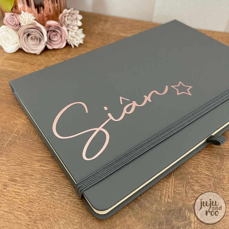 Personalised Name Notebook - Choose Any Name or Custom Wording for Your ...
