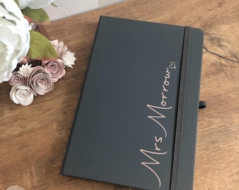 Cuaderno personalizado para profesores: elige el nombre del profesor o un texto personalizado, regalo ideal para profesores o auxiliares docentes.