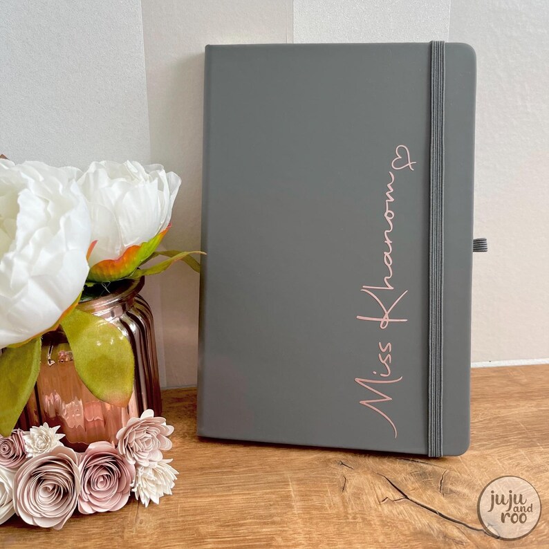 Personalised Name Notebook - Choose Any Name or Custom Wording for Your ...