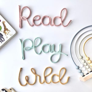 Wire words read play wild