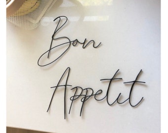 Wire word Bon Appetit
