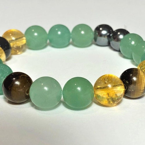 Wealth Bracelet Healing Crystal Bracelet Prosperity Attract Etsy