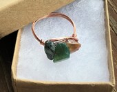 Healing Crystal Ring, Healing Gemstone Ring, Gemstone Rings, Gemstone Jewelry, Crystal Rings, Irregular Bead Rings, Wire Wrapped Ring