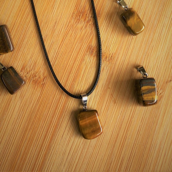 Tigers Eye Necklace, Manifestation Necklace, Healing Crystals