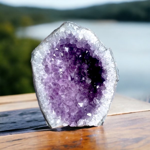 Big Amethyst Geodes, Large Amethyst Geodes, Select your Crystal, 3 pound geode, 5 pound geode, Dark Purple Amethyst Healing Geode