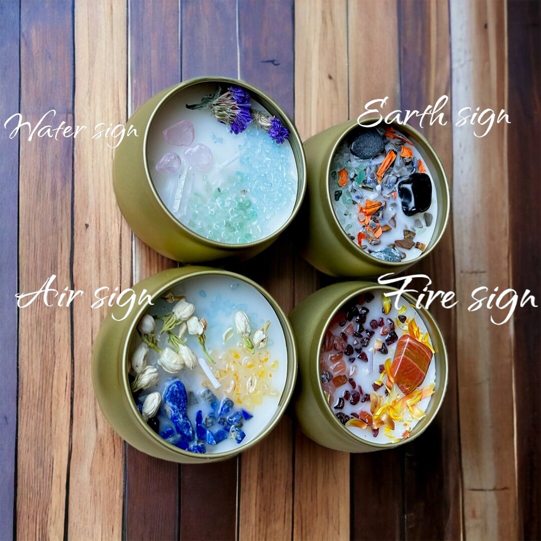 Zodiac Candles, Astrology Candles, Element Candles, Zodiac Signs
