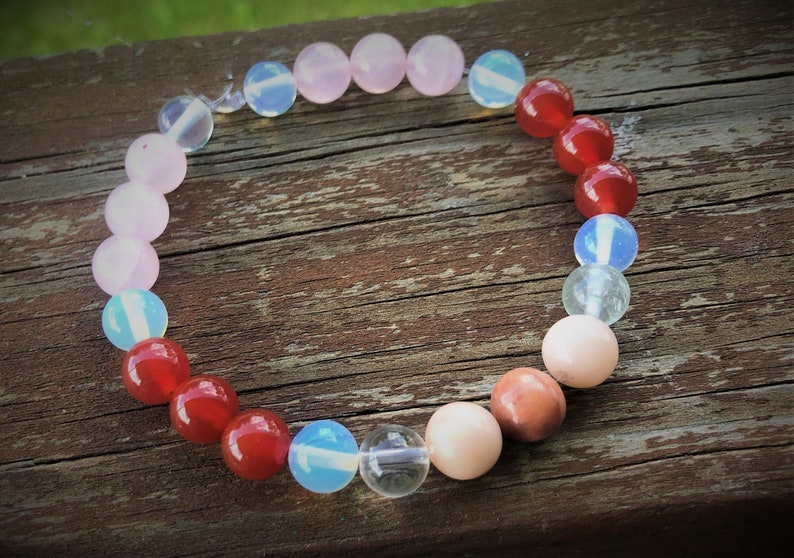 Love Attraction Bracelet Healing Crystal Jewelry Attract Etsy
