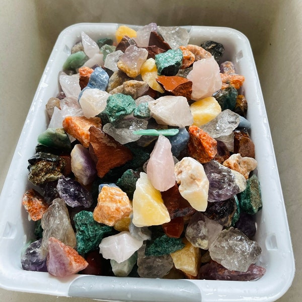 Chunky Raw Crystals, Raw Crystal Confetti, Genuine Crystals, Bulk Raw Gemstones, Assorted Crystals for Jewelry, Crafts, Meditation